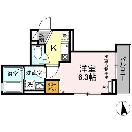 スタジオメイズの物件間取画像